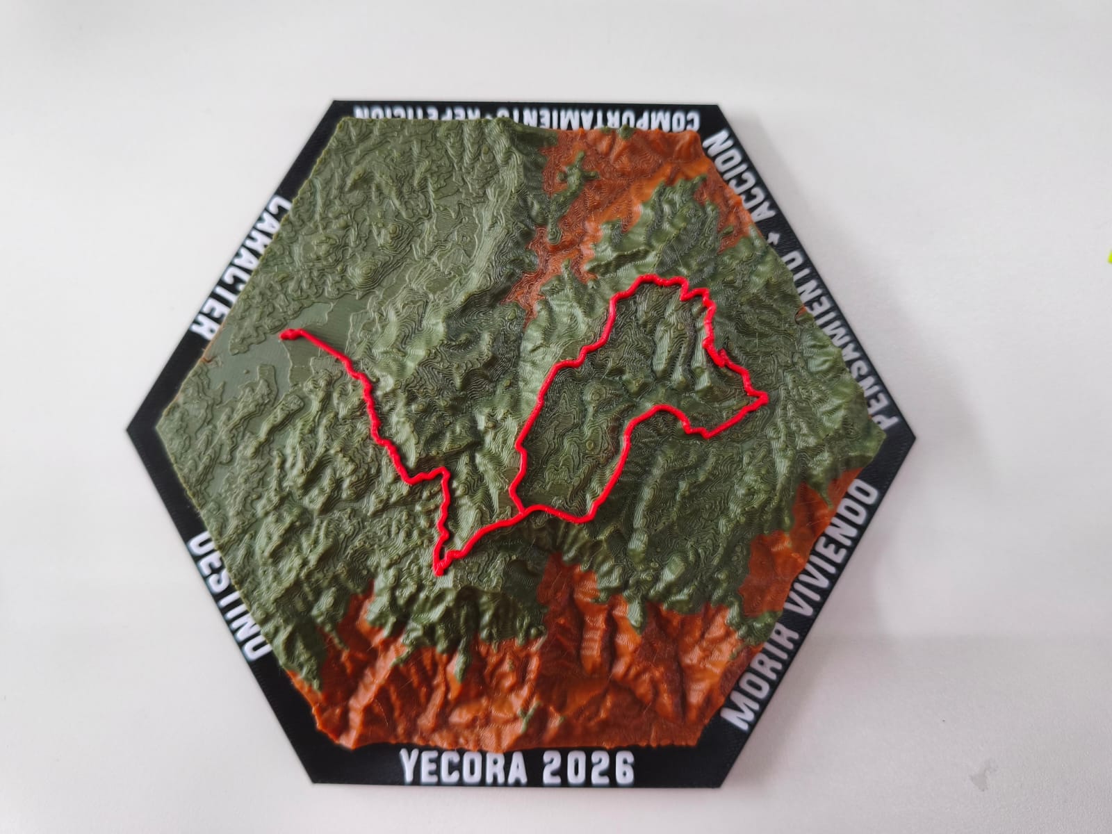 Mapa con relieve 3D y recorrido personalizado de Yécora 2026